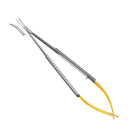 Micro-ciseaux de Castroviejo 14cm à lames courbées en carbure de tungstène - Safe Implant