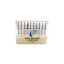 Kit de 10 fraises diamantées boule à long cou grain moyen FG